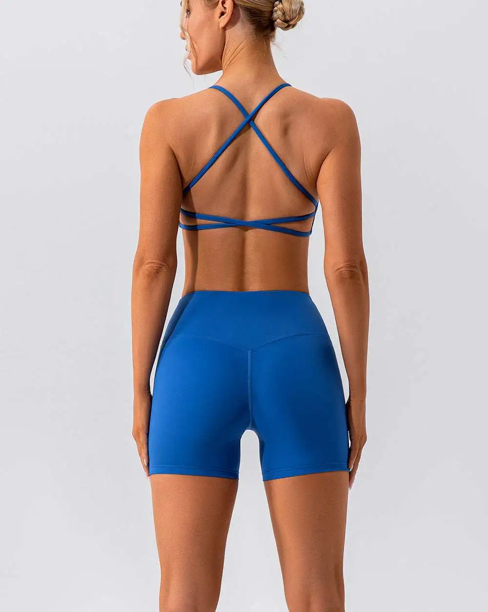 Quick-Dry Sleeveless Bra and Shorts Active Set