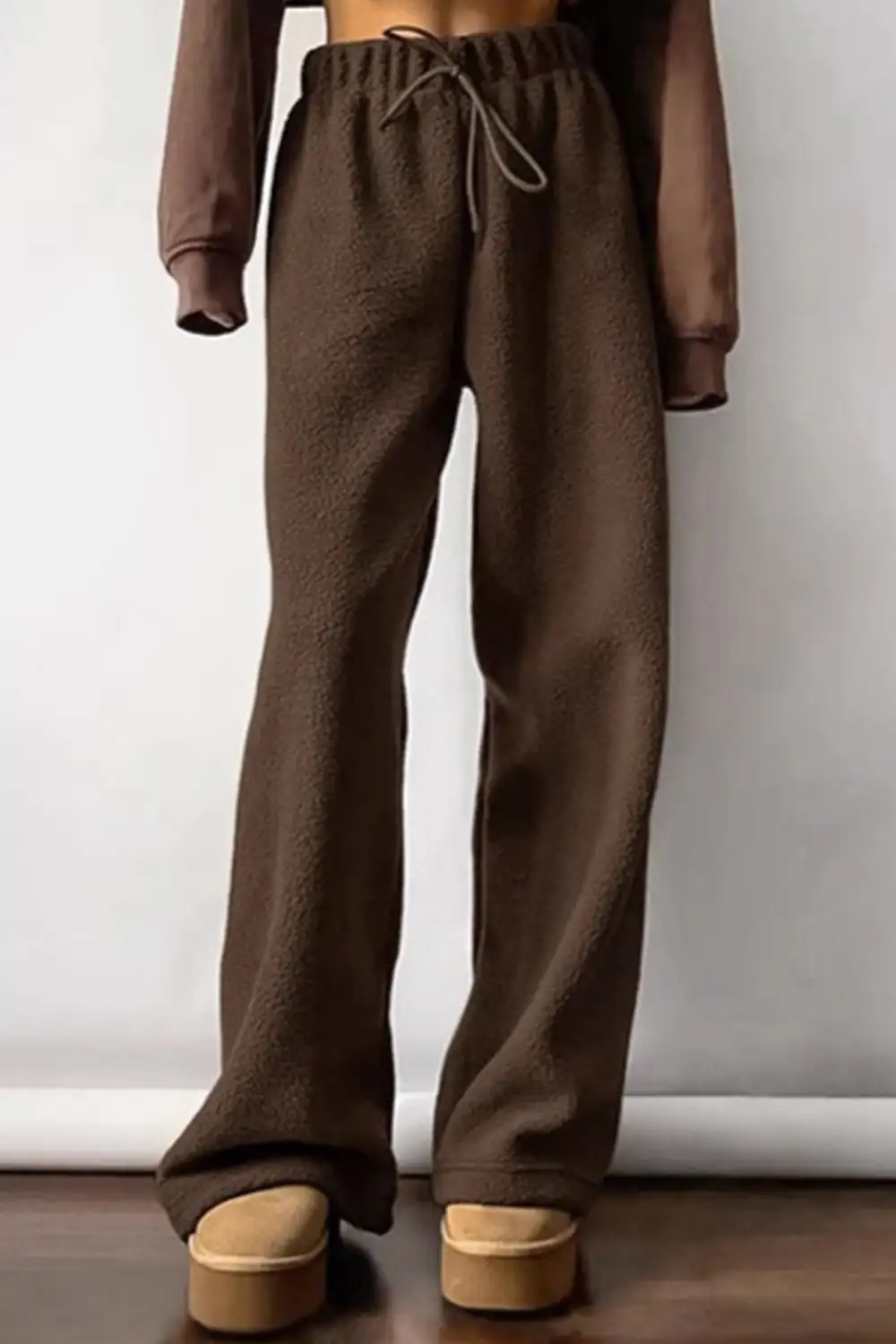 Elastic Waist Polar Fleece Pants