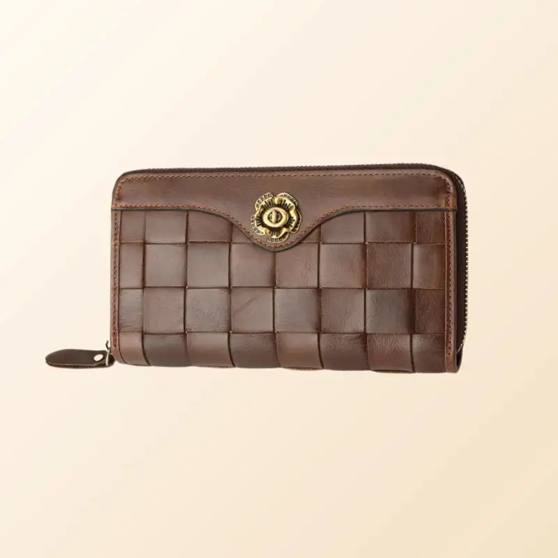 Braided Leather Wallet
