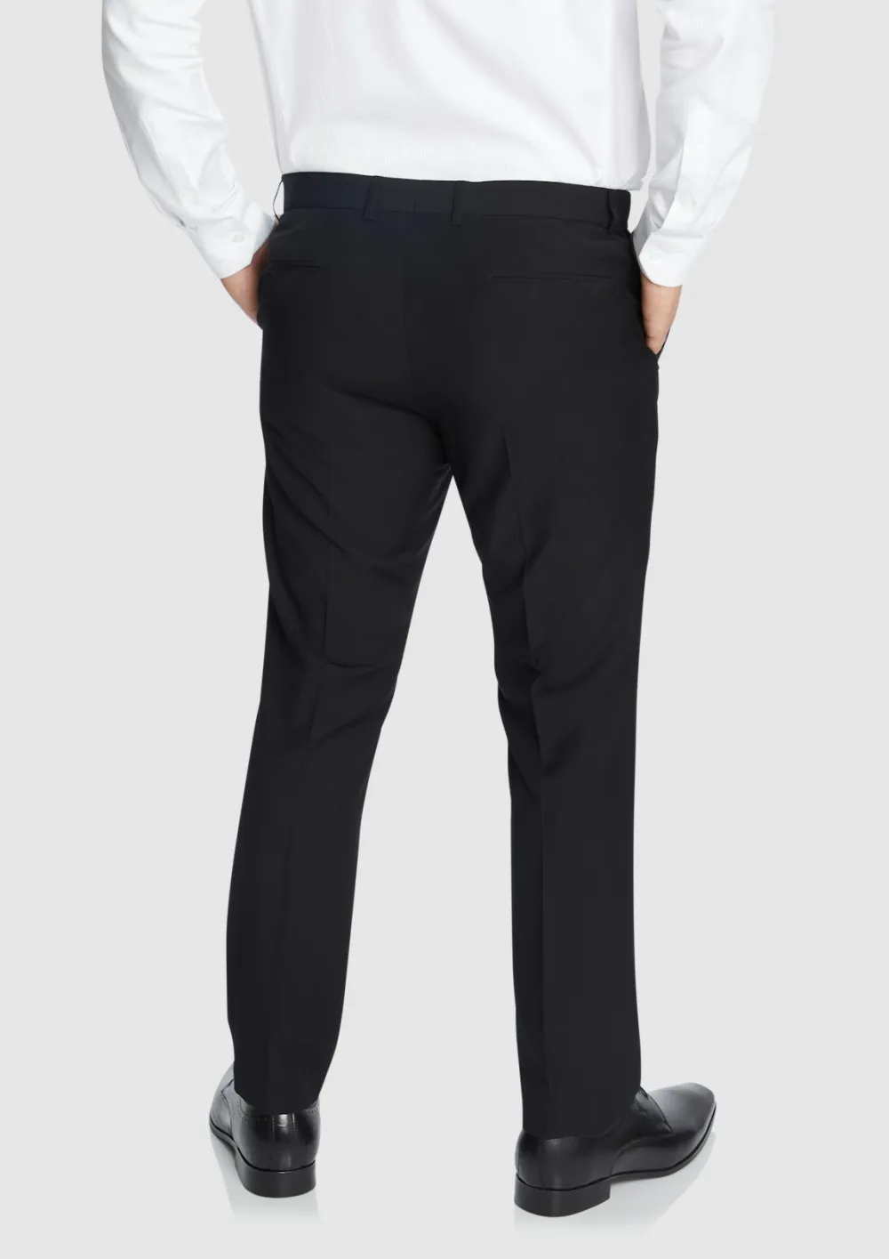 Navy Slim Fit Stretch Trousers