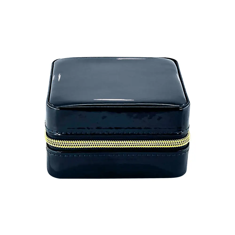 Mirror Lid Travel Jewelry Case