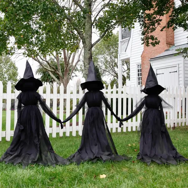 🎃2025 Halloween Sale 🧙‍♀️Lighted Halloween Witch Stakes