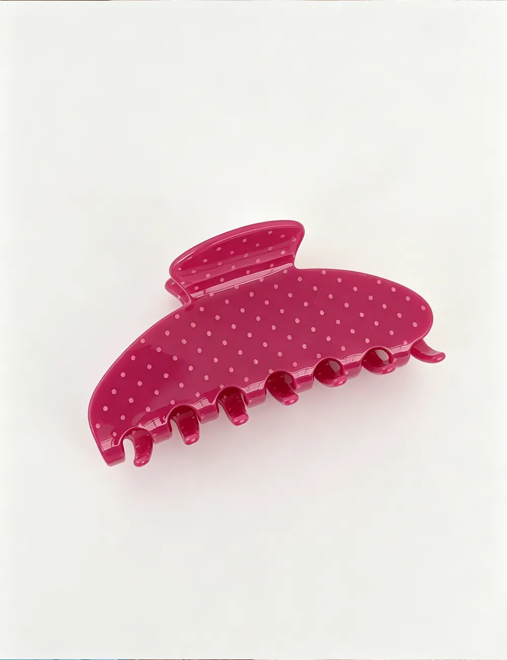 Polka Dot Print Large Hair Hair Claw Clip