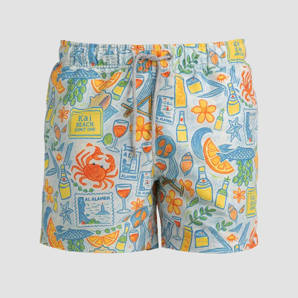 Seaside Scribbles Swim Shorts