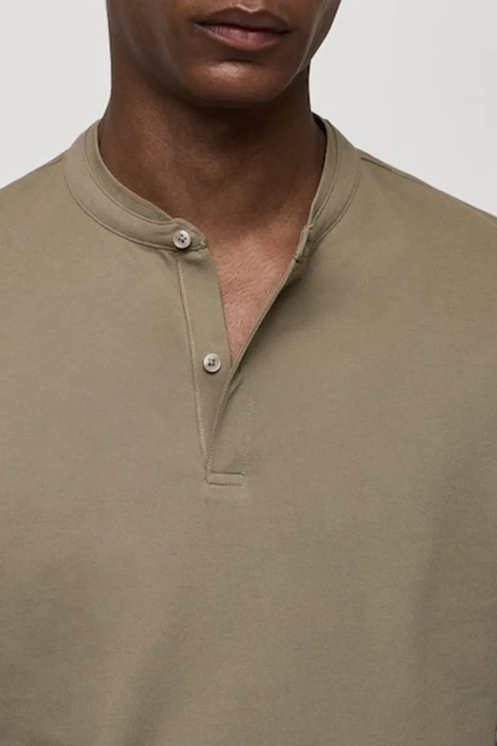 Mao Collar T-Shirt