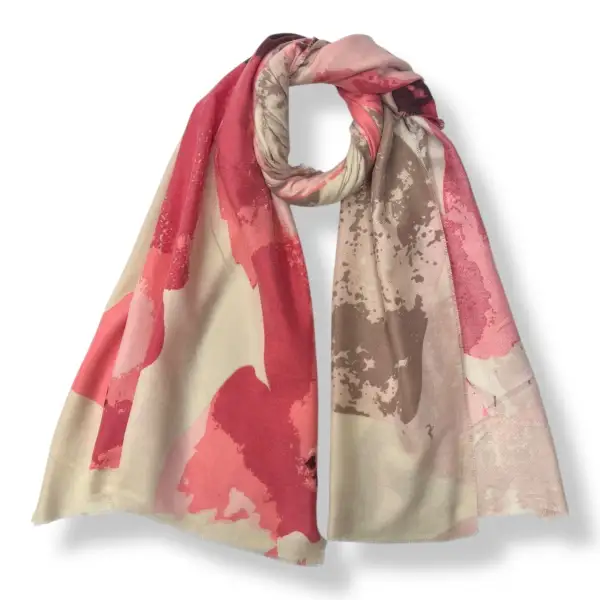Horizon Abstract Floral Scarf