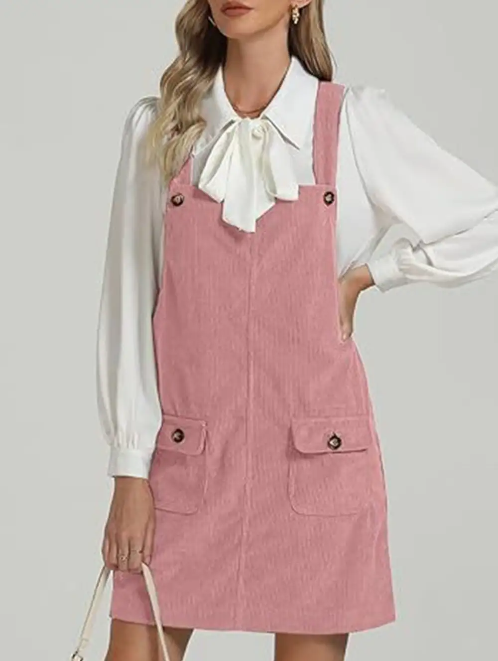 Shoulder Strap Overall Suspender Dress