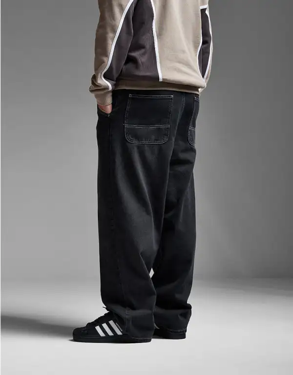Men's Reinforced Baggy Stretch Denim Jeans