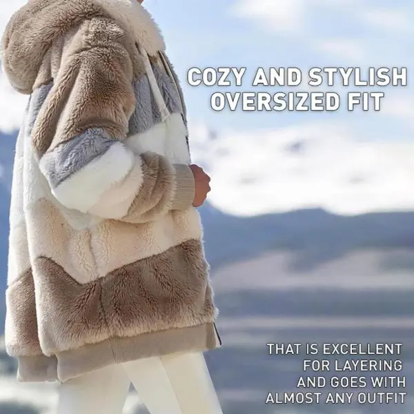 🔥HOT SELL-🐑RCONTRASTING LAMB WOOL PADDED COAT🎁SPECIAL OFFER