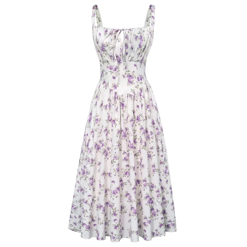 Women's Floral Corset Midi Sundress💞