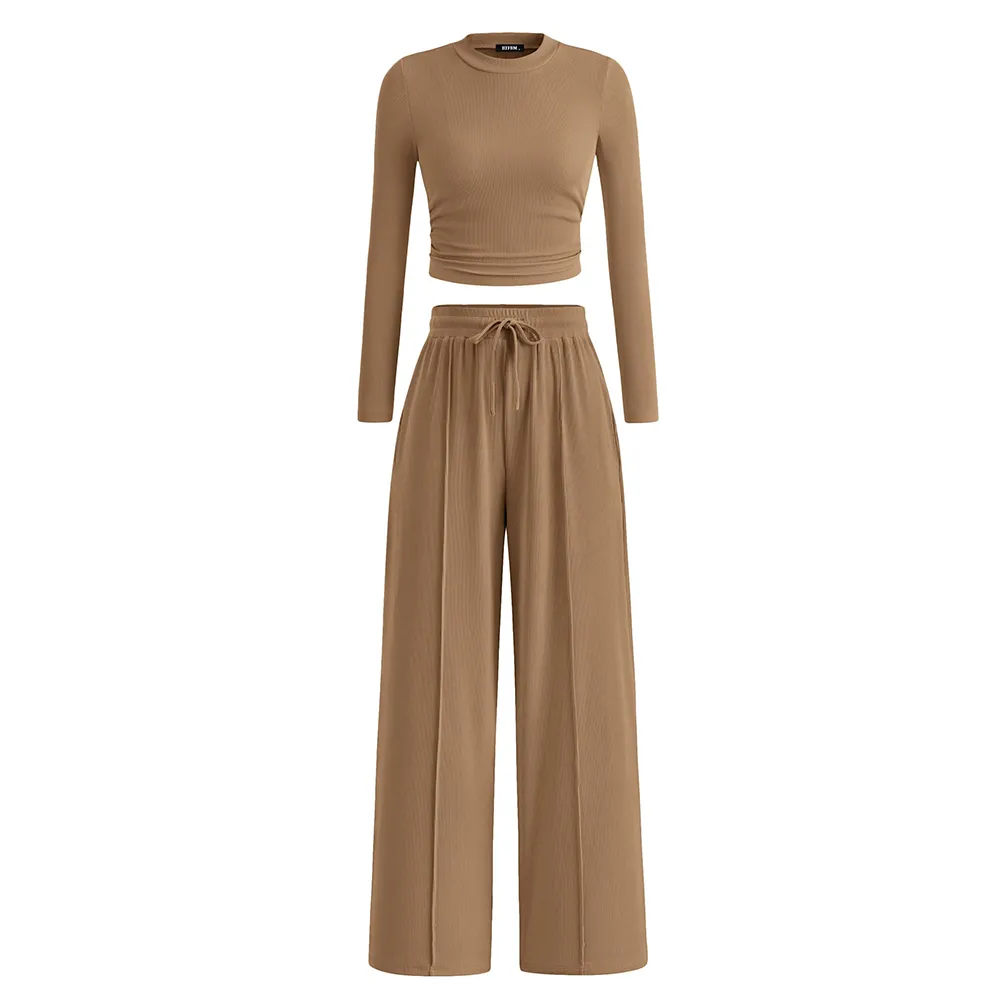 2-Piece Ribbed Knit Set Loungewear
