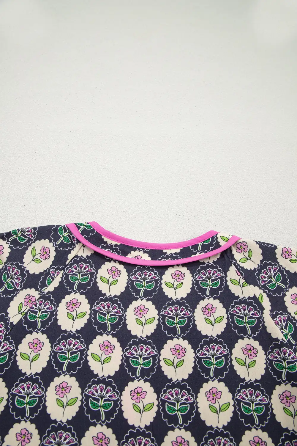 Soft Touch Floral Striped Short Sleeve Dress