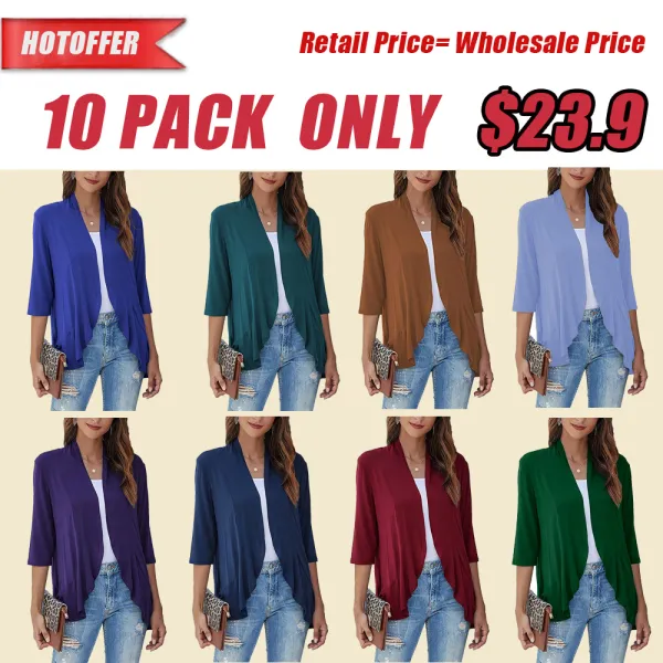 🔥Last Day ✨Women's Casual Lightweight Open Front Cardigans