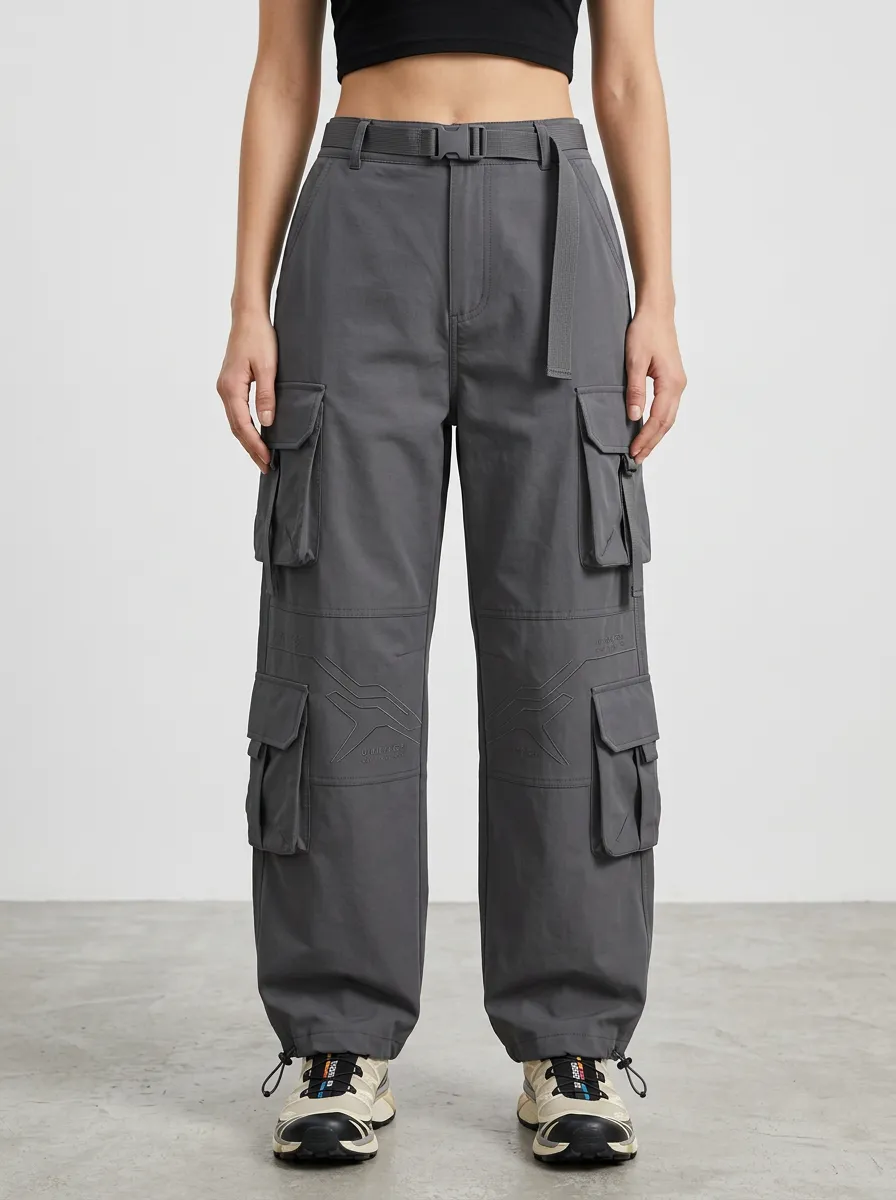 Signature Techwear Style Essential Women's Multi Pocket Cargo Pants