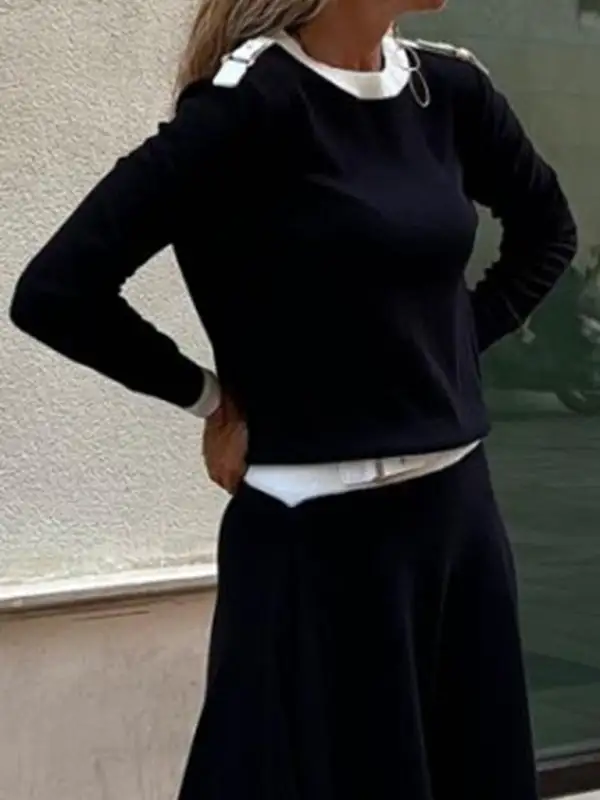 Long Sleeve Knit Coordinated Set