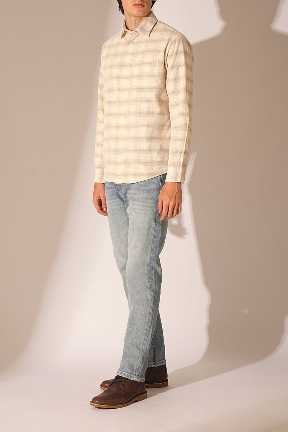 Off-White Corduroy Check Shirt