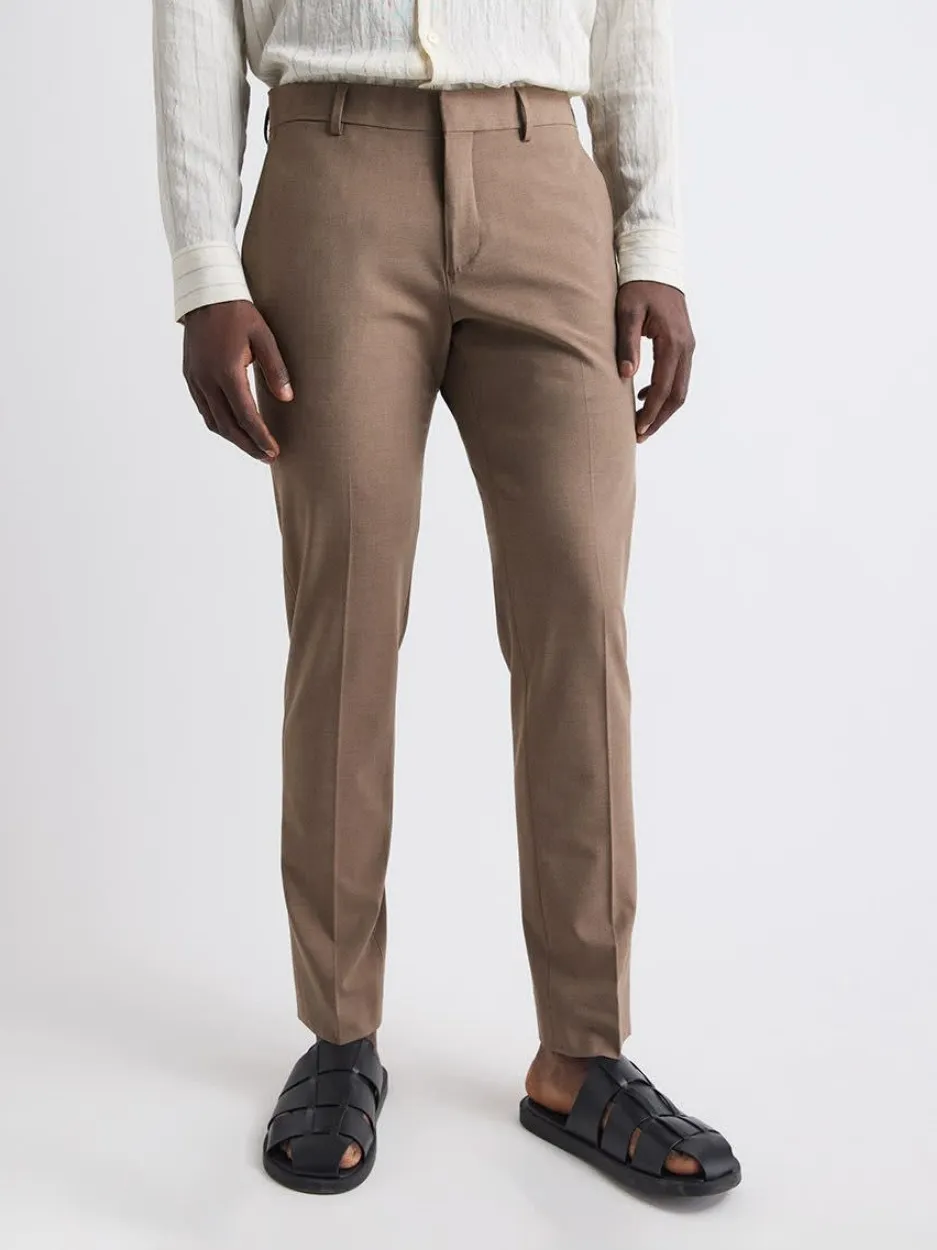 Rose taupe Slim-Fit Suit Pant