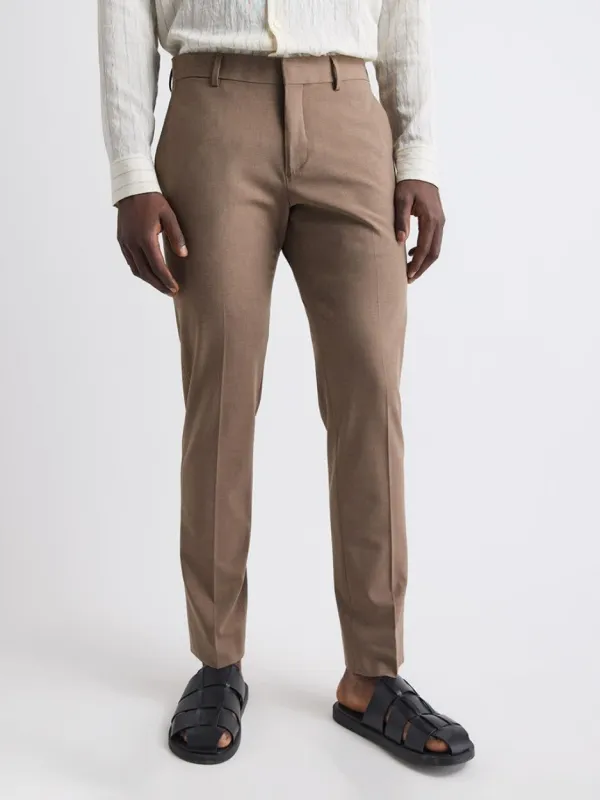 Rose taupe Slim-Fit Suit Pant