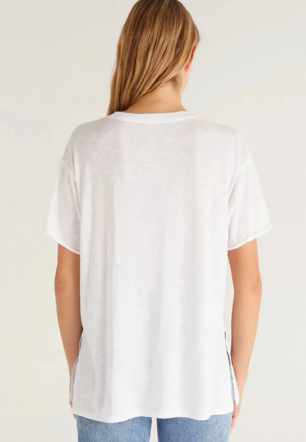 Crew Neck Slub Oversized Tee
