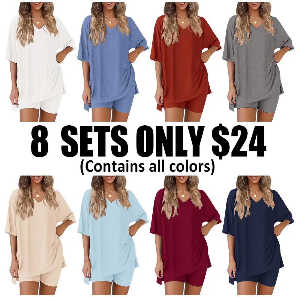 Women's Casual Loose Two-Piece Set🔥8-Pack - All Colors Included
