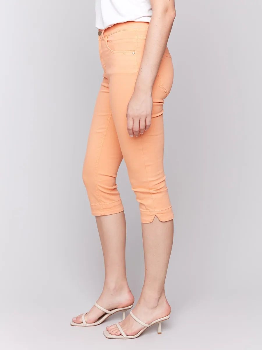 Women's Breathable Cotton Twill Cropped Pants