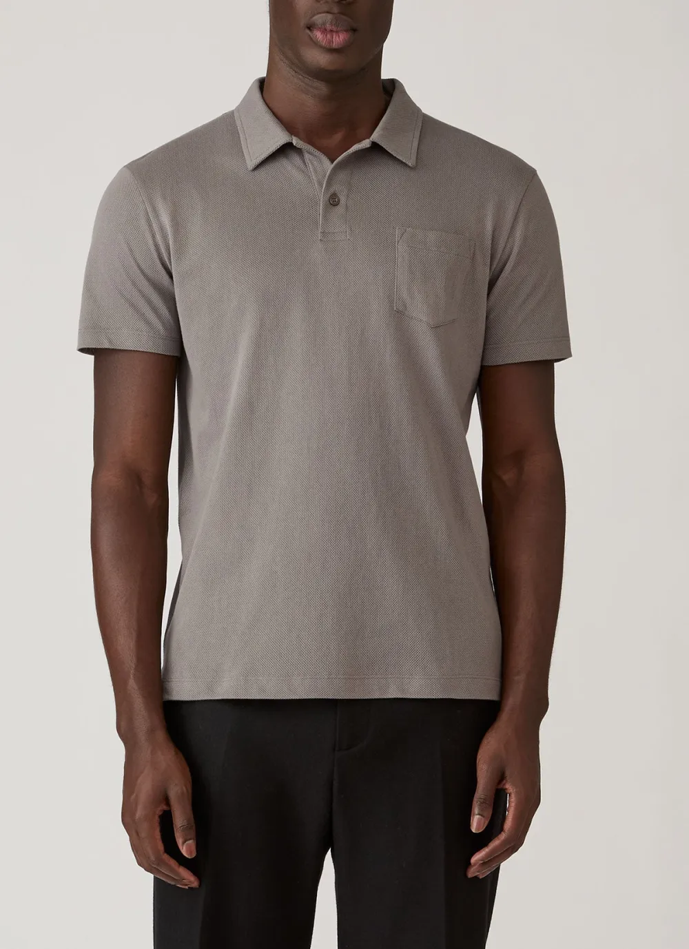 Sleek Everyday Slim Fit Mesh Cotton Short Sleeve Polo Shirt