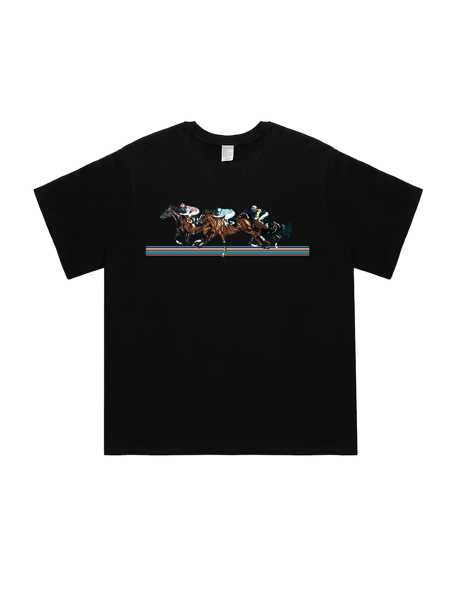 Women's Horse Racing Graphic Short - Sleeve