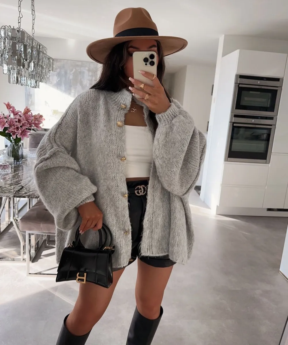 Flowy Button Front Cardigan