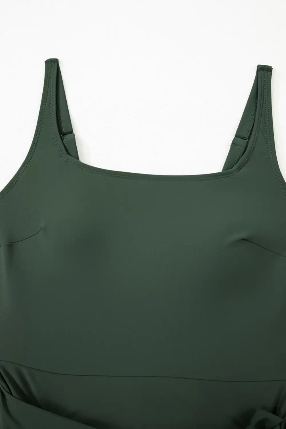Mist Side Tied Waist Swim Dress
