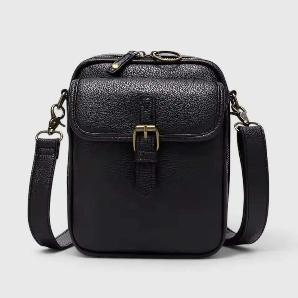 Woven Leather Crossbody Bag