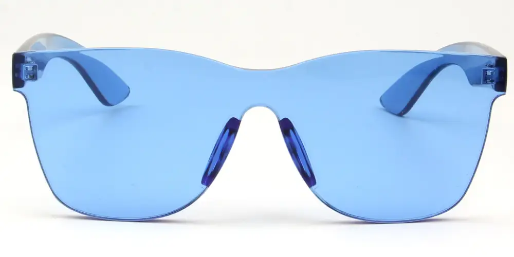 Retro Flat Lens Square Tinted Sunglasses