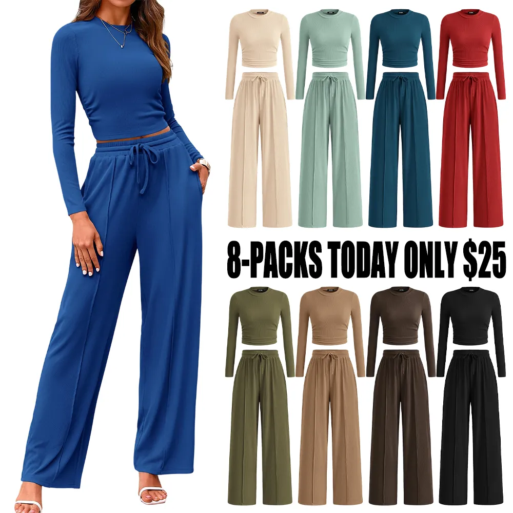 2-Piece Ribbed Knit Set Loungewear