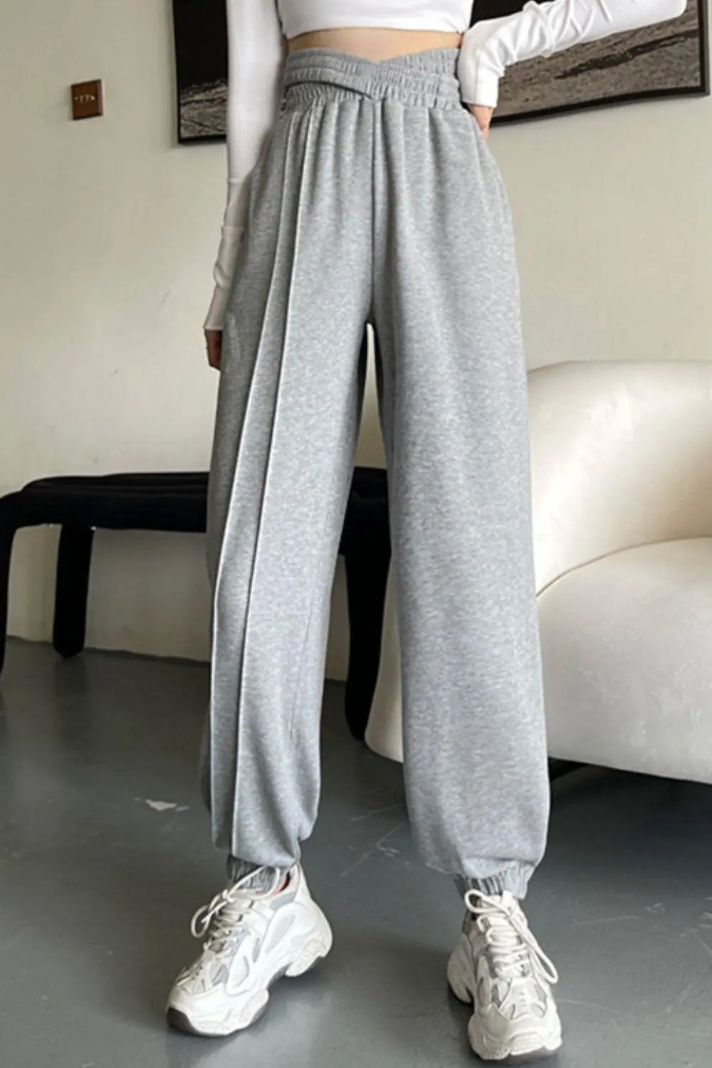 Crisscross Long Sweatpants Joggers Jogger Pants
