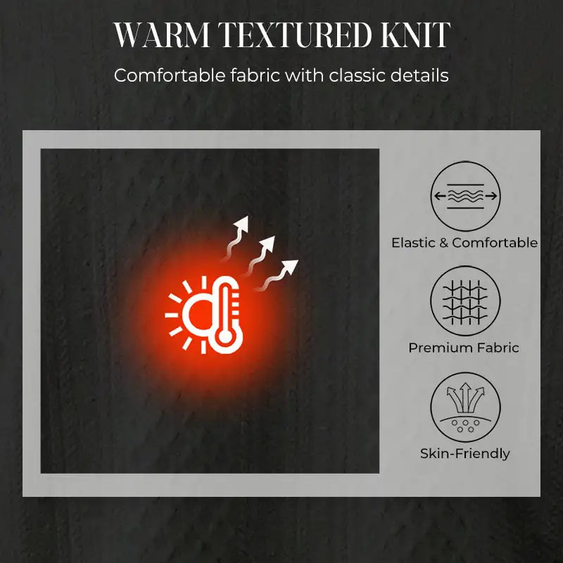 70%  OFF !! Men's Colorblock Button-Neck Sweater