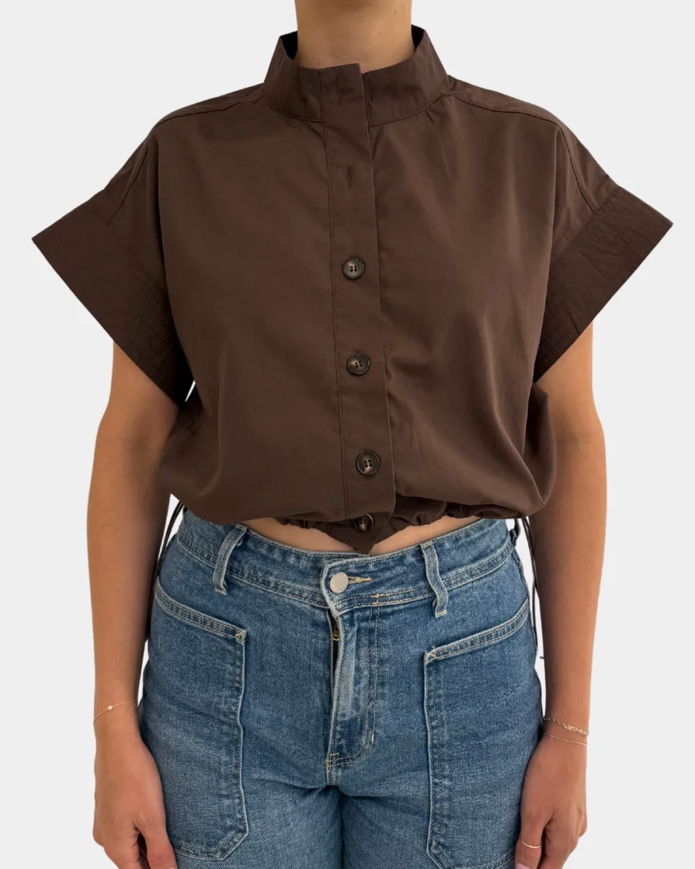 Relaxed Cropped Utility Top