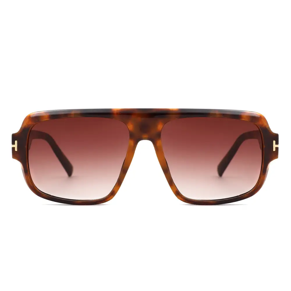 Square Oversized Sleek Tinted Retro Sunglasses