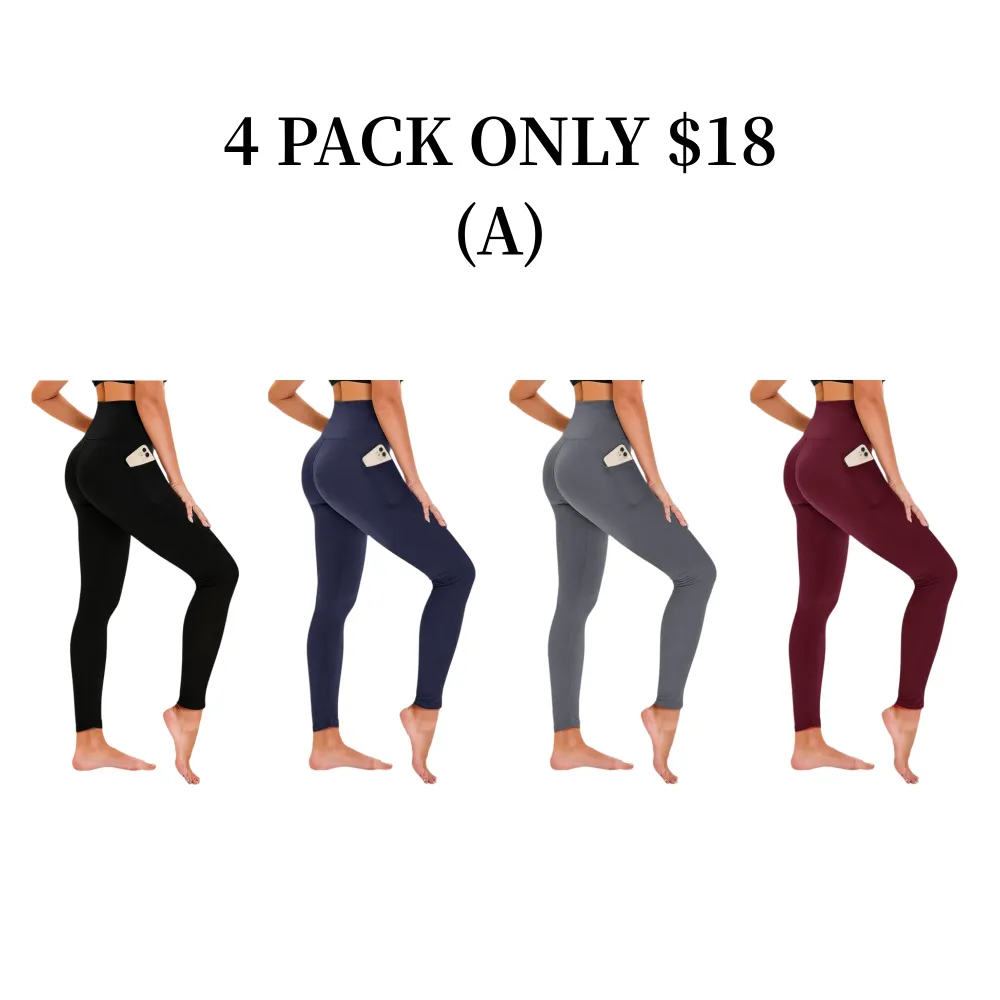 Women's High Waisted Fleece Yoga Pants