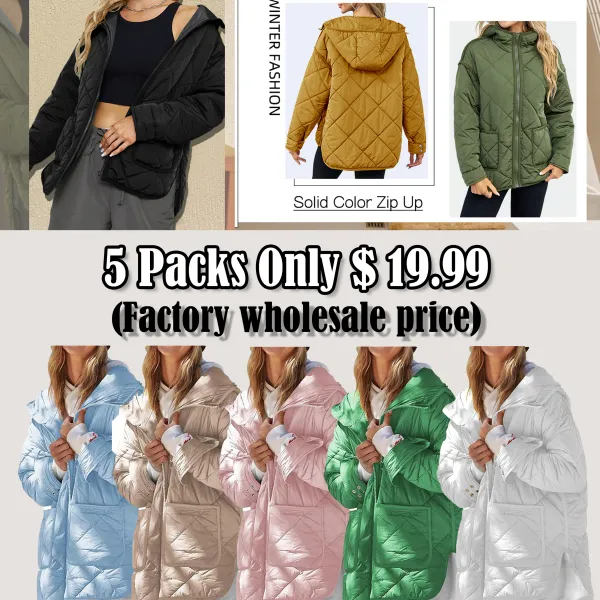 🧥 Womens Quilted Puffer Jacket – Lightweight Warmth. Timeless Comfort. Everyday Style.