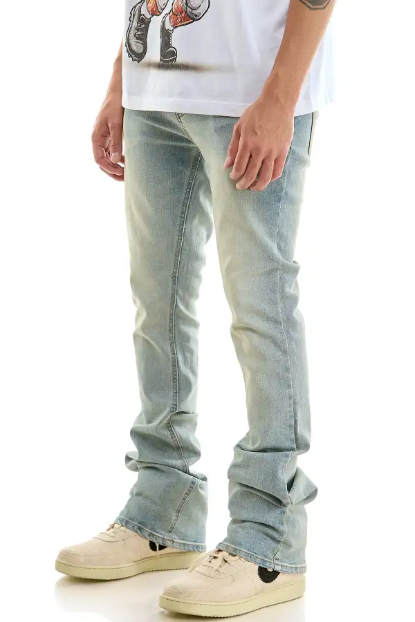 Men's Flare Skinny Slim Jeans