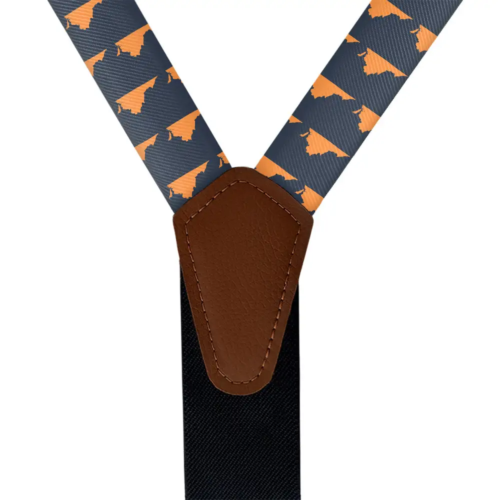 Repeating Graphic Motif Suspenders