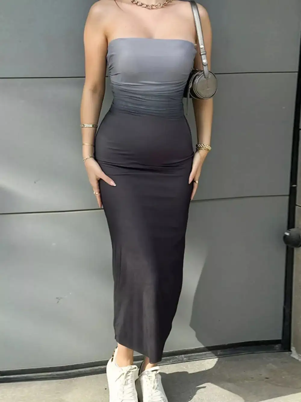 Gradient Midi Dress