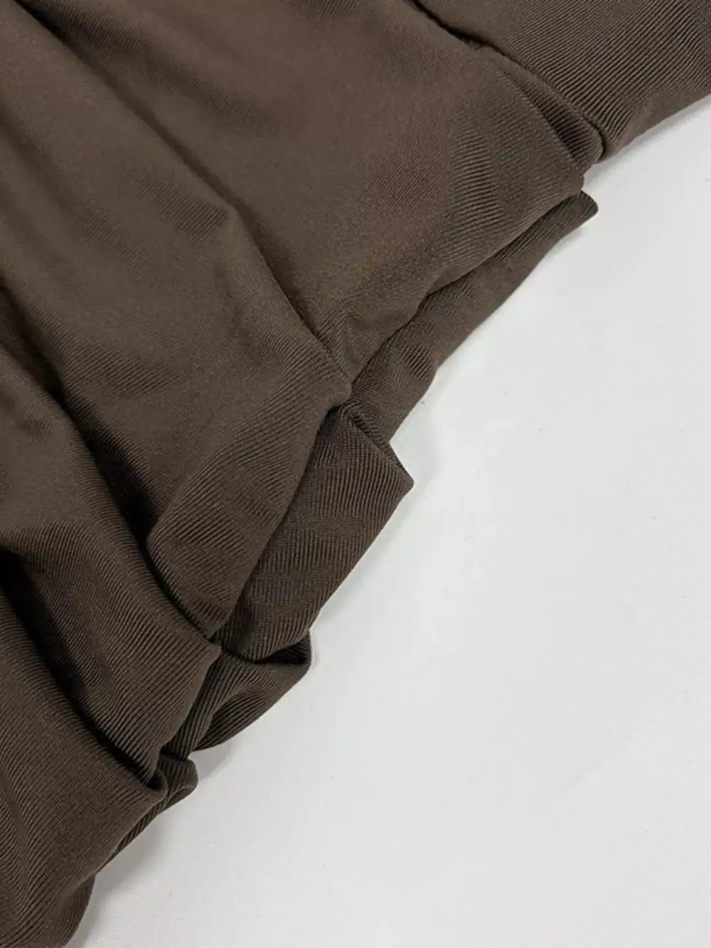 Mock Neck Ruched Mini Dress