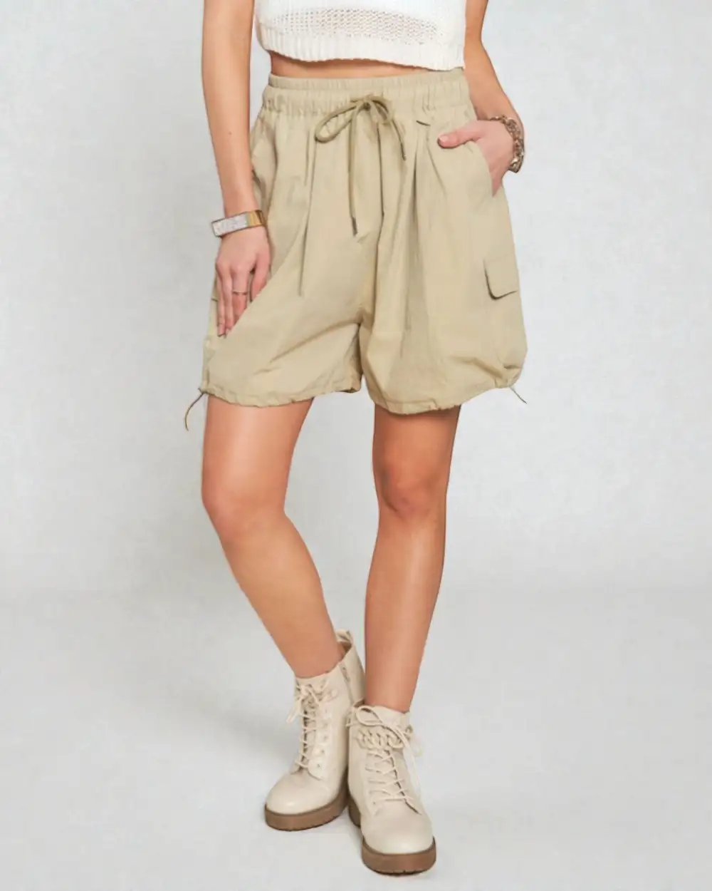 Utility Drawstring Shorts