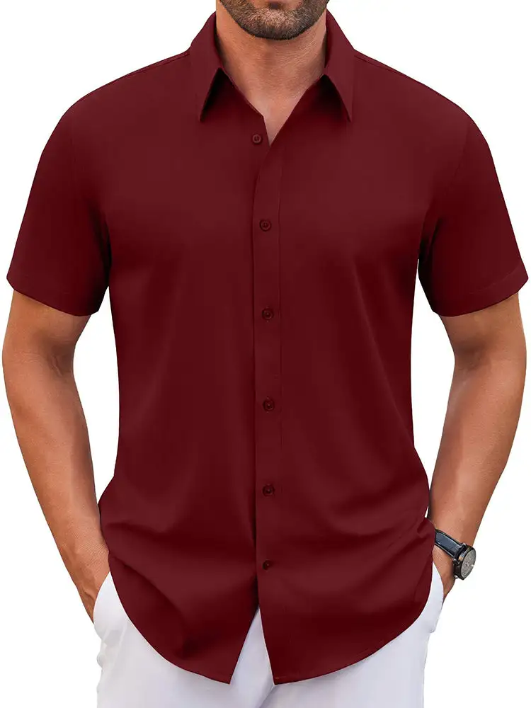 Casual Wrinkle Free Button Down Dress Shirt
