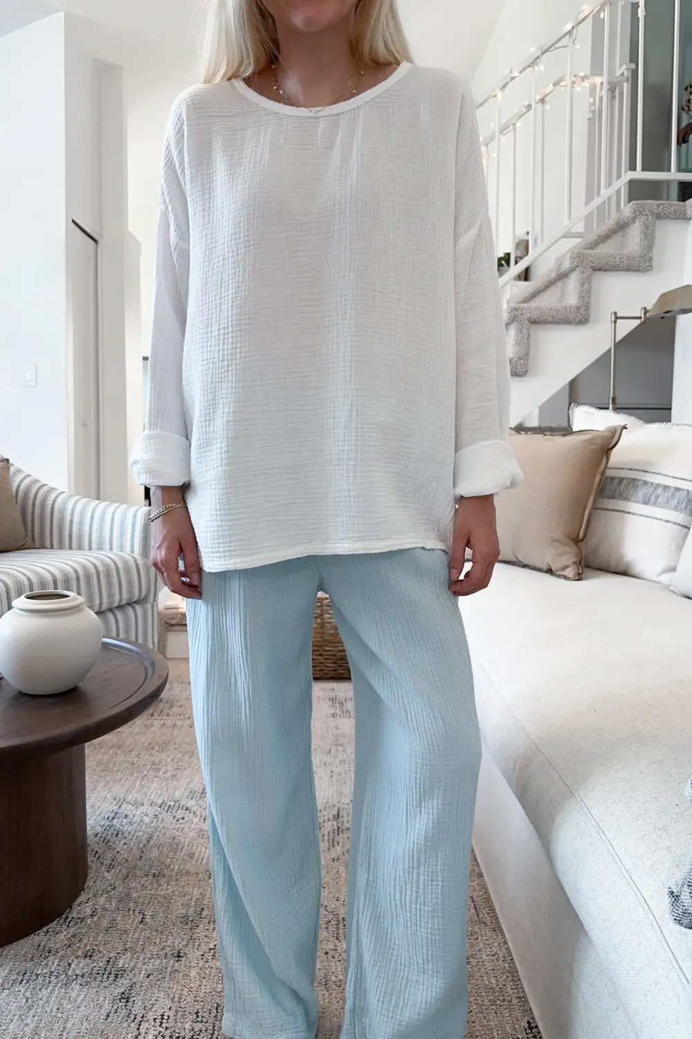Loose Fit Soft Cotton Pants