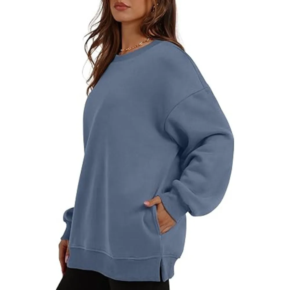 Womens Oversized Sweatshirts Crewneck Long Sleeve