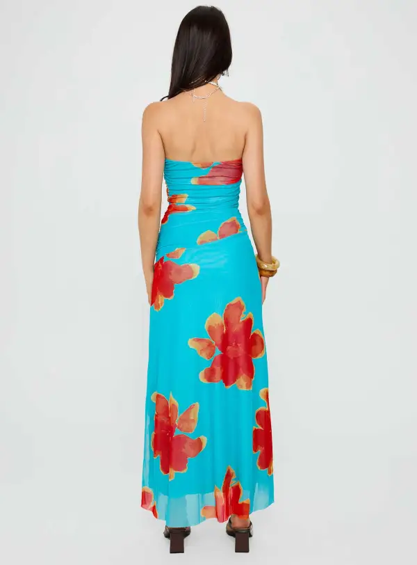 Polished Strapless Maxi Dress