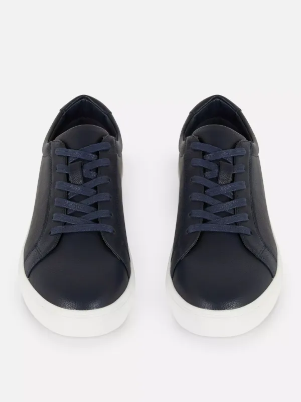 Retro Classic Glossy Texture Lace-Up  Shoes