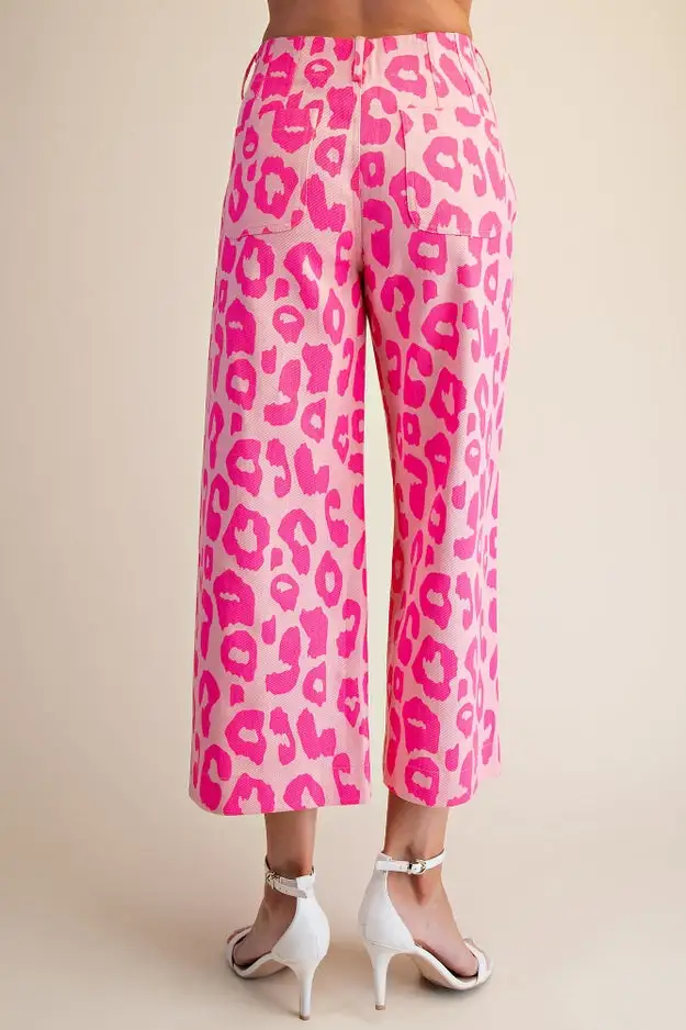 Roomy Zip Wide Leg Casual Pants