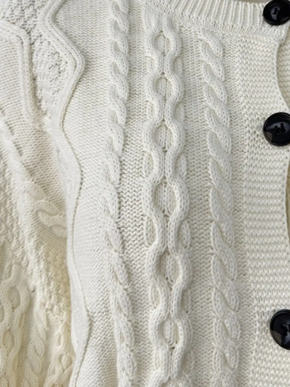 Cable Knit Cardigan & Wide Leg Pants Sweater Set
